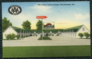 20th Century Tourist Cottages West Memphis Arkansas ar linen postcard - Picture 1 of 2