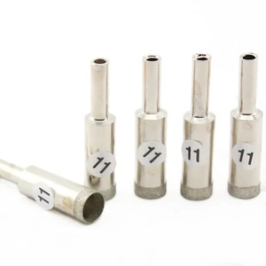 5Pcs 7/16" 11 mm Diamond Hole Saws Lapidary Drill Bit Thin Rim 0.6mm for Stone - Picture 1 of 11