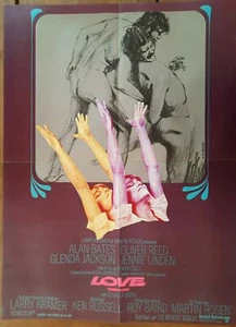 Affiche LOVE Ken RUSSELL Alan BATES Oliver REED 60x80cm - Picture 1 of 1