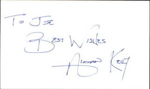 Aidan Kelly Actor Killing Eve Signed 3" x 5" Index Card