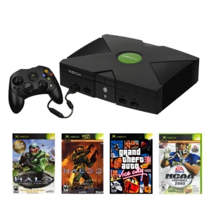 REFURBISHED - Original Microsoft Xbox Console / 1-2 OEM Xbox Controllers + Games - Picture 1 of 8