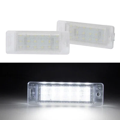 Xenon White LED License Plate Light Clear Cover For Opel Astra F 1992-1998 - Image 1 of 4