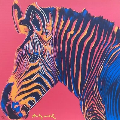 NEW Andy Warhol Endangered Animals Zebra Wall Art Print Poster or Canvas - Image 1 of 4