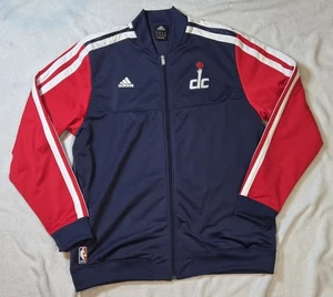 Giacca Adidas Washington Wizards riscaldamento ufficiale uomo Xtra Large - Foto 1 di 6