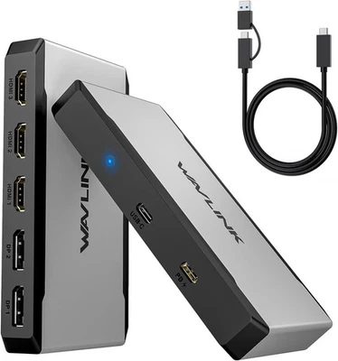 WAVLINK Triple Monitor HDMI Adapter for M1/M2/M3/M4 MacBook and Windows 4K@60Hz - Image 1 of 4