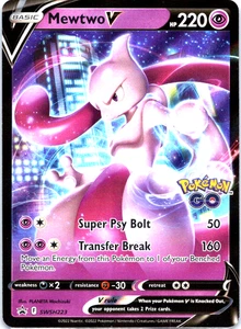 Mewtwo V SWSH223 SWSH: Sword & Shield Promo Cards Holo Pokemon Go - Picture 1 of 2