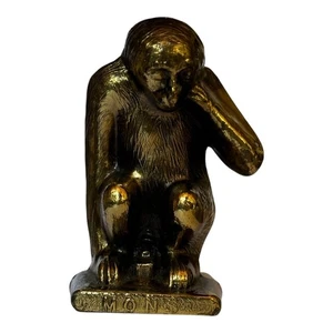 "Figura rara de bronce Mons Bélgica mono figura 2,5""" - Imagen 1 de 7