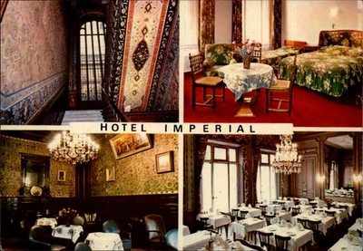 Hotel Imperial Nice France vintage postcard q759 - Image 1 of 2