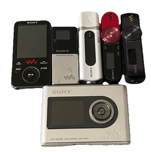 SONY WALKMAN MP3 BUNDLE FAULTY Atrac Sony NWZ-E436F NWZ SRF-M10 NWDB105 NWZ-B152 - Picture 1 of 18