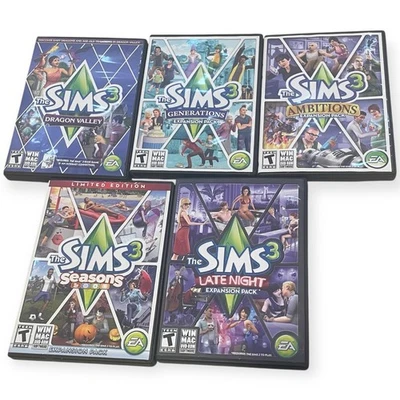 The Sims 3 Expansion Pack Lot PC Mac Dragon Valley Seasons Late Night Ambitions - Image 1 of 4