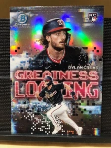 2025 Bowman Chrome Baseball/Dylan Crews/Greatness Loading/RC #GL-18 Nationals/NM - Picture 1 of 9