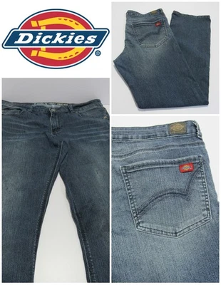 Dickies Women’s Regular Fit Bootcut Leg Stretch Blue W36/L31 UK18 REF (Y06868) - Image 1 of 4