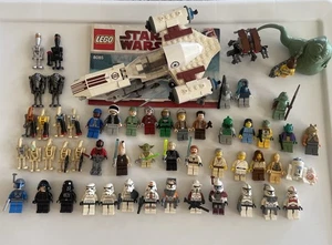 LEGO Star Wars Minifigures Lot 55+ RARE Boba Commander Cody Jedi & More - Picture 1 of 13