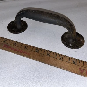 Vintage CAST IRON SALVAGED BARN GATE DOOR PULL HANDLE - 6 AVAILABLE 7 3/4” - Picture 1 of 4