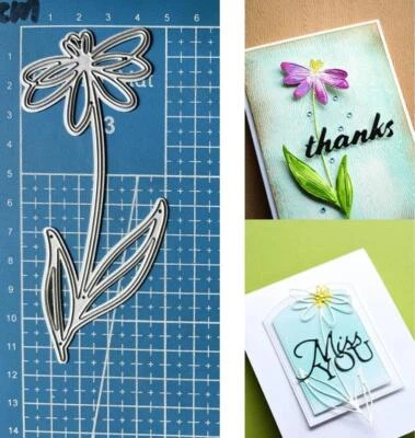 Flowers Metal Cutting Dies Scrapbooking DIY Embossing Paper Card Stencils Crafts - Image 1 of 4