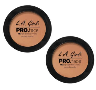 Pack of 2 L.A. Girl PRO Face High Definition Matte Pressed Powder, Warm Caramel  - Image 1 of 4