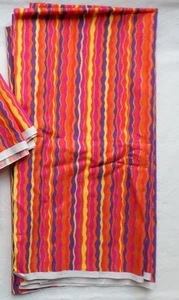 Groovy Funky Colorful Fabric Waves Faye Burgos Marcus Brothers 2 Pieces Availabl - Picture 1 of 9