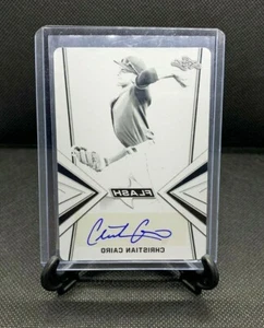 CHRISTIAN CAIRO 2019 Leaf Flash Black Print Plate Autograph Auto RC True 1/1 - Picture 1 of 2