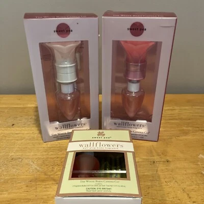 The White Barn Candle Co sweet Pea Wallflowers Plug In set of 2 and Refill - Image 1 of 4