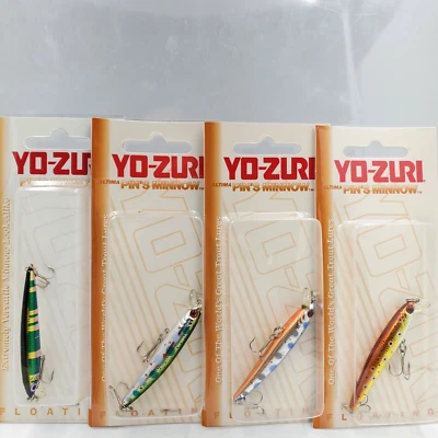 De colección Nuevo Yo-Zuri Flotante 2" Pin's Minnow 1/16 OZ Crappie, Trucha, Pesca Panfish Foto 1 de 2