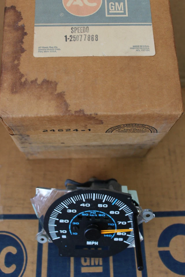 NOS AC Delco GM# 25077868 Speedometer Odometer Gauge 1985 Cutlass Ciera LS - Image 1 of 1