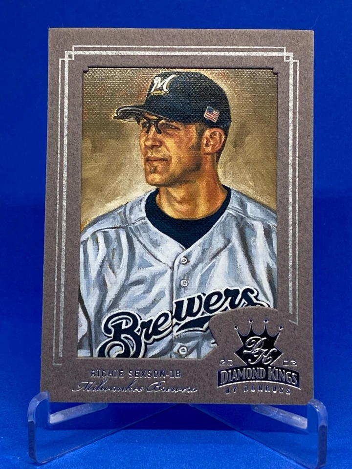 2003 Donruss Diamond Kings Silver Frame #114 Richie Sexson #091/400 Brewers - Image 1 of 2