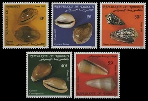 Djibouti 1985 - Mi-Nr. 447-451 ** - MNH - Caracoles marinos / Caracoles marinos - Imagen 1 de 1