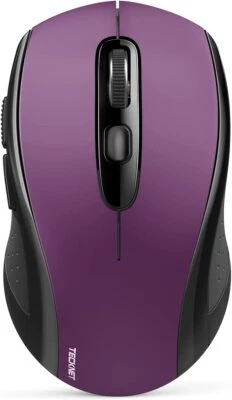 Wireless Mouse,Bluetooth 5.0,3.0 with USB Nano Receiver,Macbook Windows,Android - Image 1 of 4