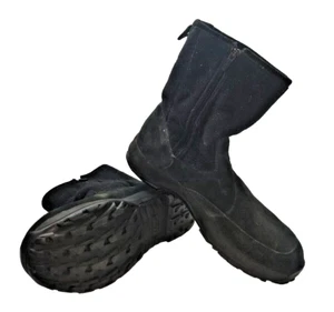 LL Bean Winterstiefel schwarz Wildleder gefüttert Reißverschluss Schnee halbhoch 05455 Gr. 11 M - Bild 1 von 24