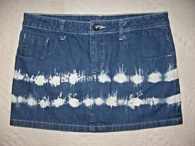 LONDON JEAN MINI FALDA TIE DYE VICTORIA'S SECRET TALLA 8 JEANS ESTILO TODO ALGODÓN USADO EN EXCELENTE ESTADO Foto 1 de 4