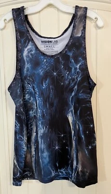 Camiseta sin mangas pequeña Blais Bellenoit X Vision Lab Art psicodélica para hombre Foto 1 de 4