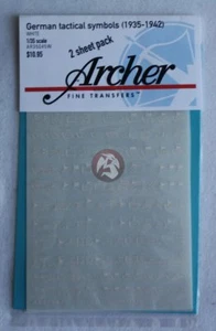 Archer 1/35 German Tactical Symbols Early War (1935-1942) (White) AR35045W - Picture 1 of 1