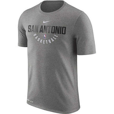NIKE NBA SAN ANTONIO SPURS DRY PRACTICE SHOOT GRAY DRI FIT SHIRT new Cover