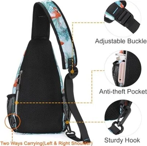 Backpack Small Hiking Daypack Pattern Travel Outdoor Sports Bag Flam Mini Sling - Picture 1 of 5