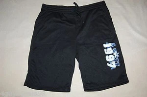 Mens BLACK SWEAT SHORTS 2 Pocket "1997 ATHL" Workout EXERCISE Casual XL 40-42 - Picture 1 of 2