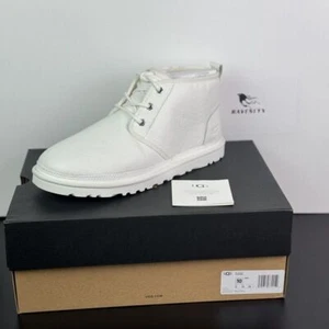 UGG Neumel M/1133777 Chukka Herren Weiß Leder Bequem Stiefeletten NR6894 Gr. 10 - Bild 1 von 8