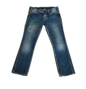 Silver Jeans Frances Capri Juniors Size 27 Thick Stitching - Picture 1 of 4