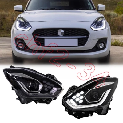 Conjunto proyector faros izquierda + derecha LED DRL para Suzuki Swift 2017-2025 Foto 1 de 4