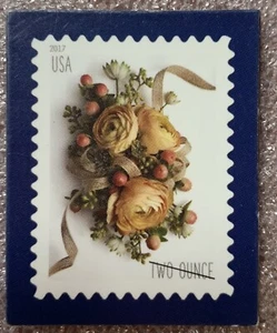 USPS PROMO MAGNETIC STAMP - CORSAGE / USA TWO OUNCE 2017 - #5200 wedding I do - Picture 1 of 1