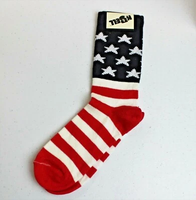 Unisex Patriotic Crew Socks-Celebrating America K Bell Made in USA, Size  9-11  - Image 1 of 4