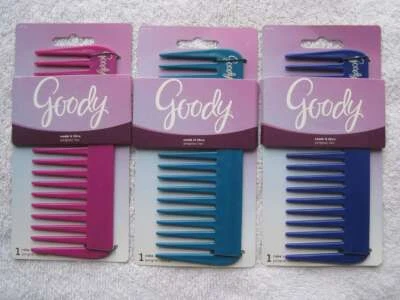 Goody Comb it Thru Desenredante Rastrillo Peine de Cabello Dientes Anchos Húmedo Seco Sin Enredos Todo Foto 1 de 4