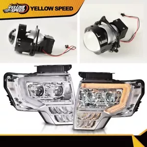 Par de faros proyectores LED DRL dobles aptos para Ford F150 2009-2014 - Imagen 1 de 13