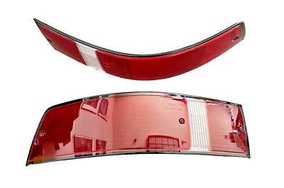 Lente luz trasera roja para Porsche 911 912 930 69-89 EE. UU. - Borde negro Foto 1 de 3