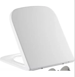 Asiento de Inodoro Mass Dynamic MD1606PP Forma Cuadrada PP Asiento de Inodoro, Blanco NUEVO - Imagen 1 de 5