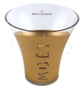 Moet & Chandon Golden Champagne Enfriador Botellas Boda Fiesta Mesa Decoración NUEVO - Imagen 1 de 1
