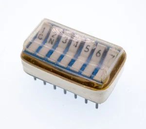 EECO, 7 Position 14 Pin SPST Through-Hole Dome Sealed DIP Switch, Lot of 5 - Picture 1 of 1