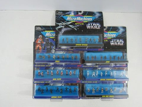 Star Wars Micro Machines Space Miniatures 9 Figures New Galoob 1994/95 (Pg42C) Cover