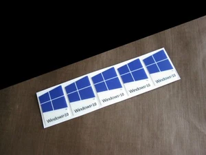 5 PCS Sticker for Window 10 DARK Blue Color Badge Logo Decal 16mm x 23mm - Picture 1 of 1