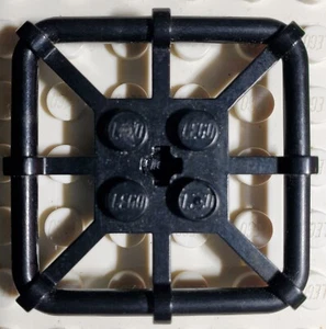 Lego 30094 Plate Modified 2 x 2 with Square Bar Frame Black - Picture 1 of 3