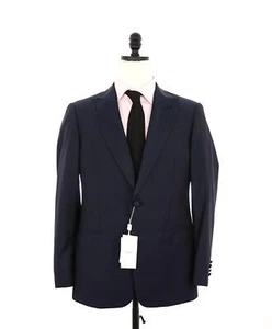 $1,995 ARMANI COLLEZIONI - "G Line" Blue Geometric Dinner Jacket Blazer - 40R - Picture 1 of 9